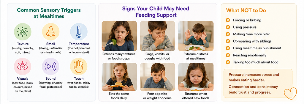 Sensory and oral-motor signs behind food refusal in children.