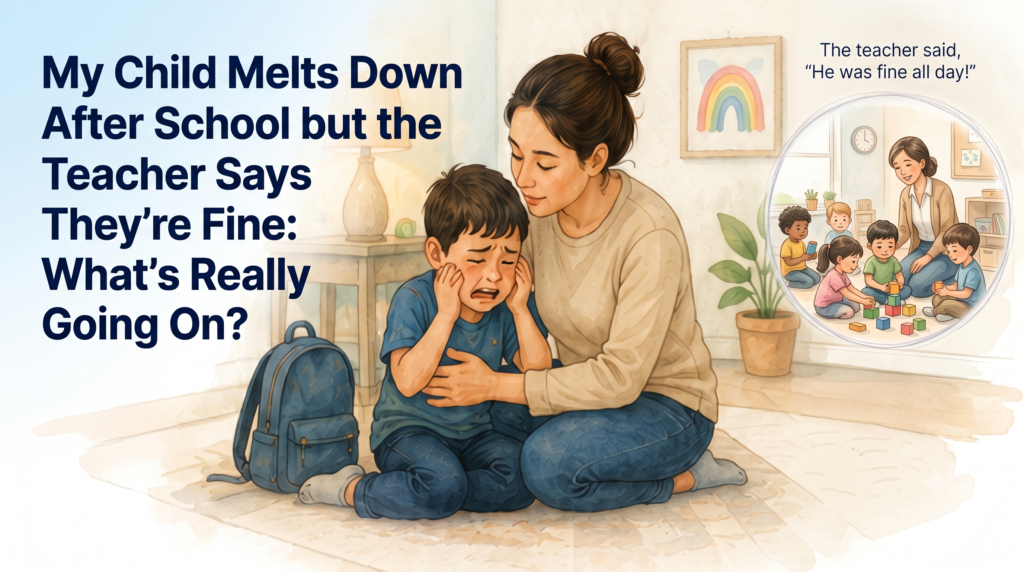 My Child Melts Down After School but the Teacher Says They’re Fine: What’s Really Going On?