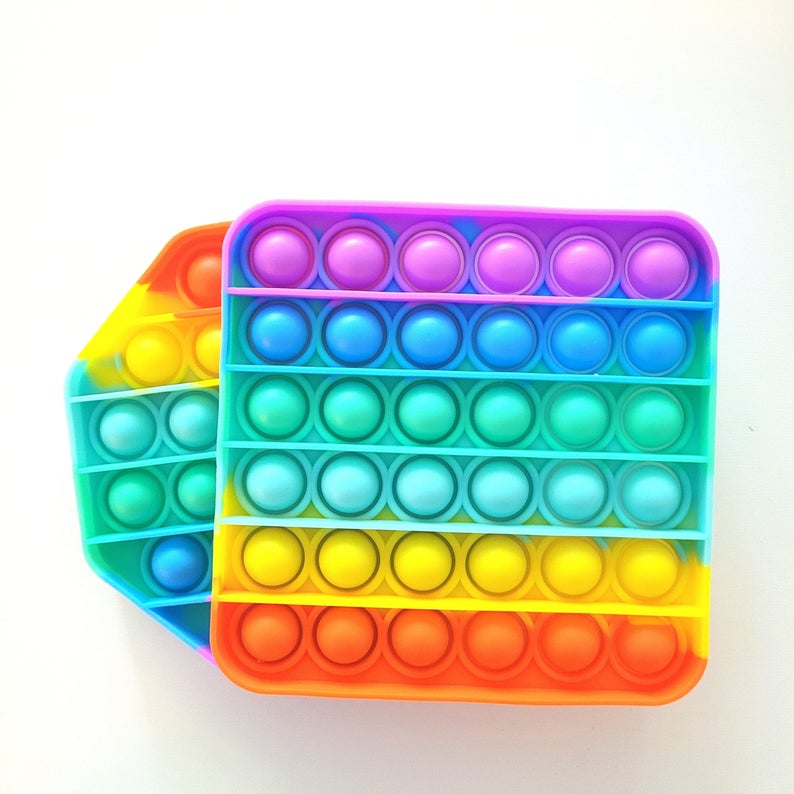 politik repertoire ihærdige Rainbow Pop It Fidget Toys | Push Pop Bubble Sensory Stress Toys | Toy for  ADD ADHD (Pack of 2) | Spectacokids